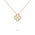 Diamanté Clover Motif Pendant