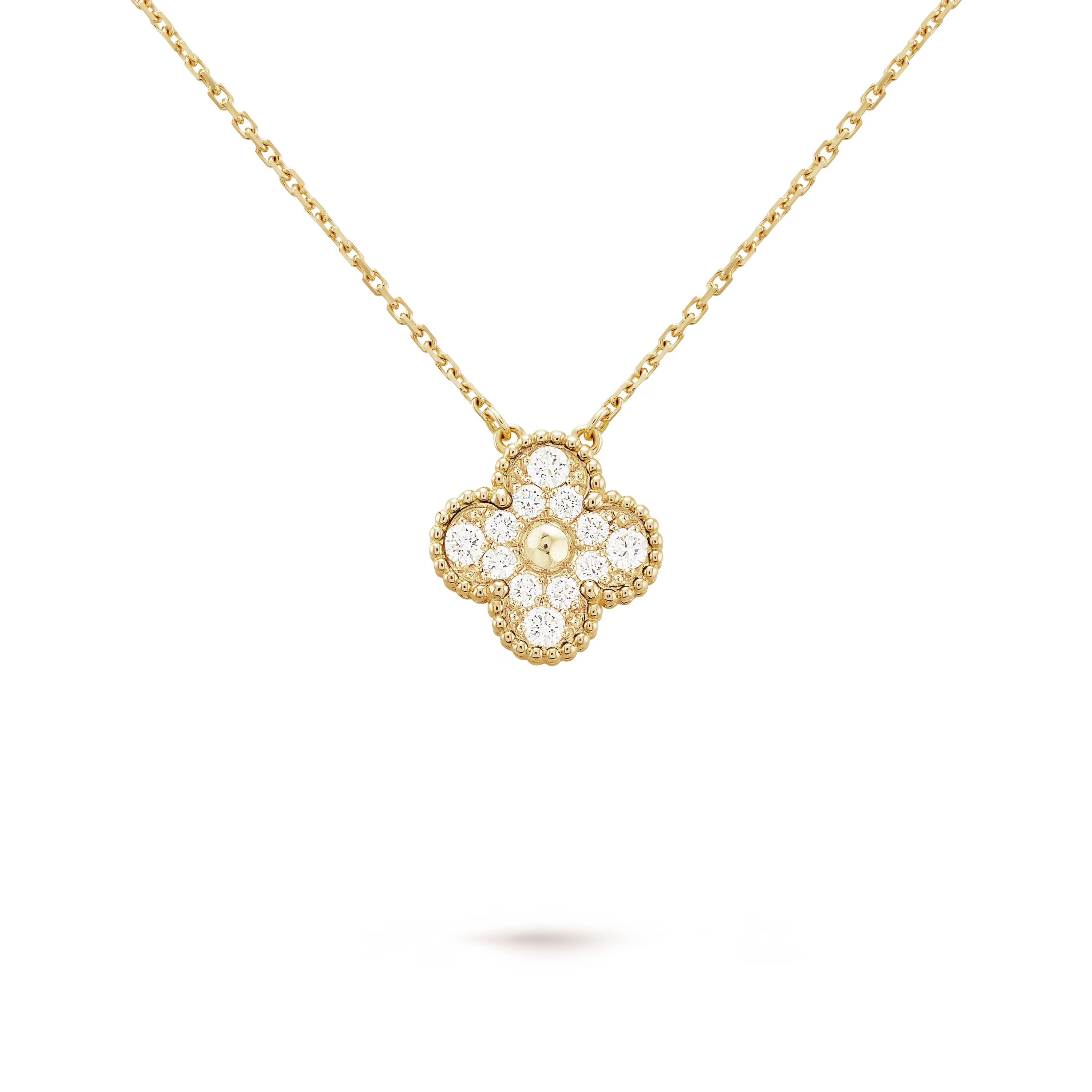 Diamanté Clover Motif Pendant