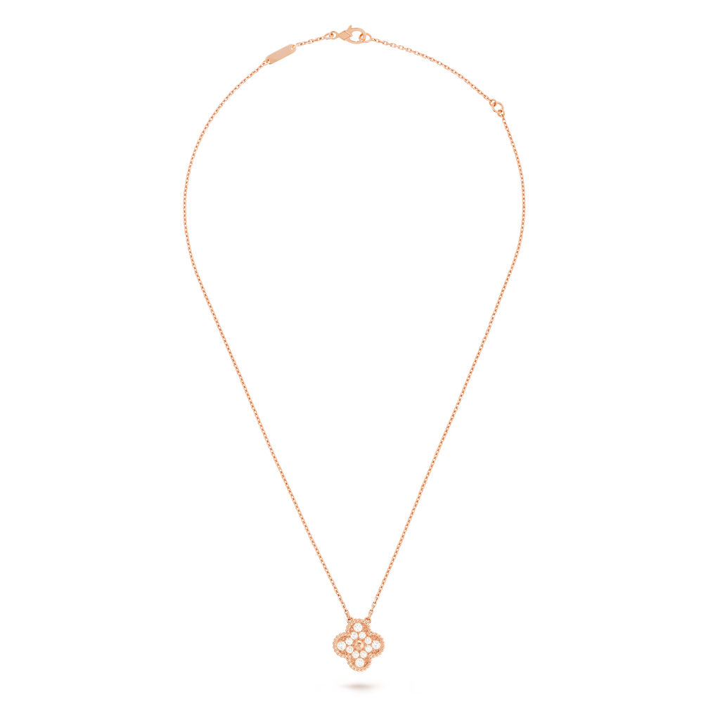 Diamanté Clover Motif Pendant