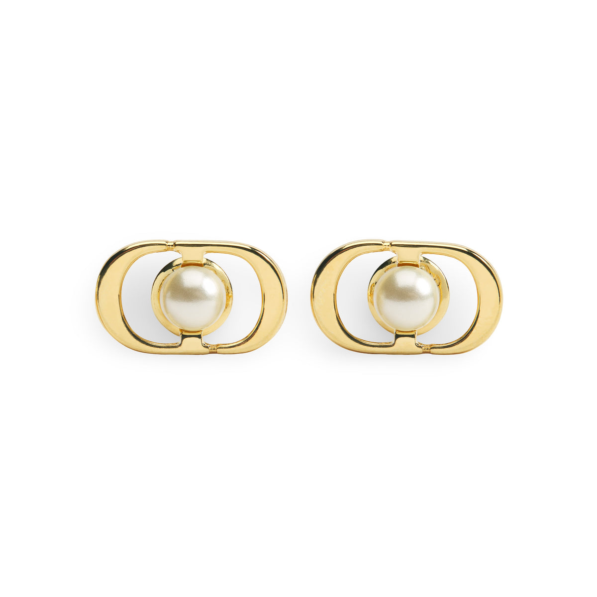 J'adore Emblem Pearl Studs