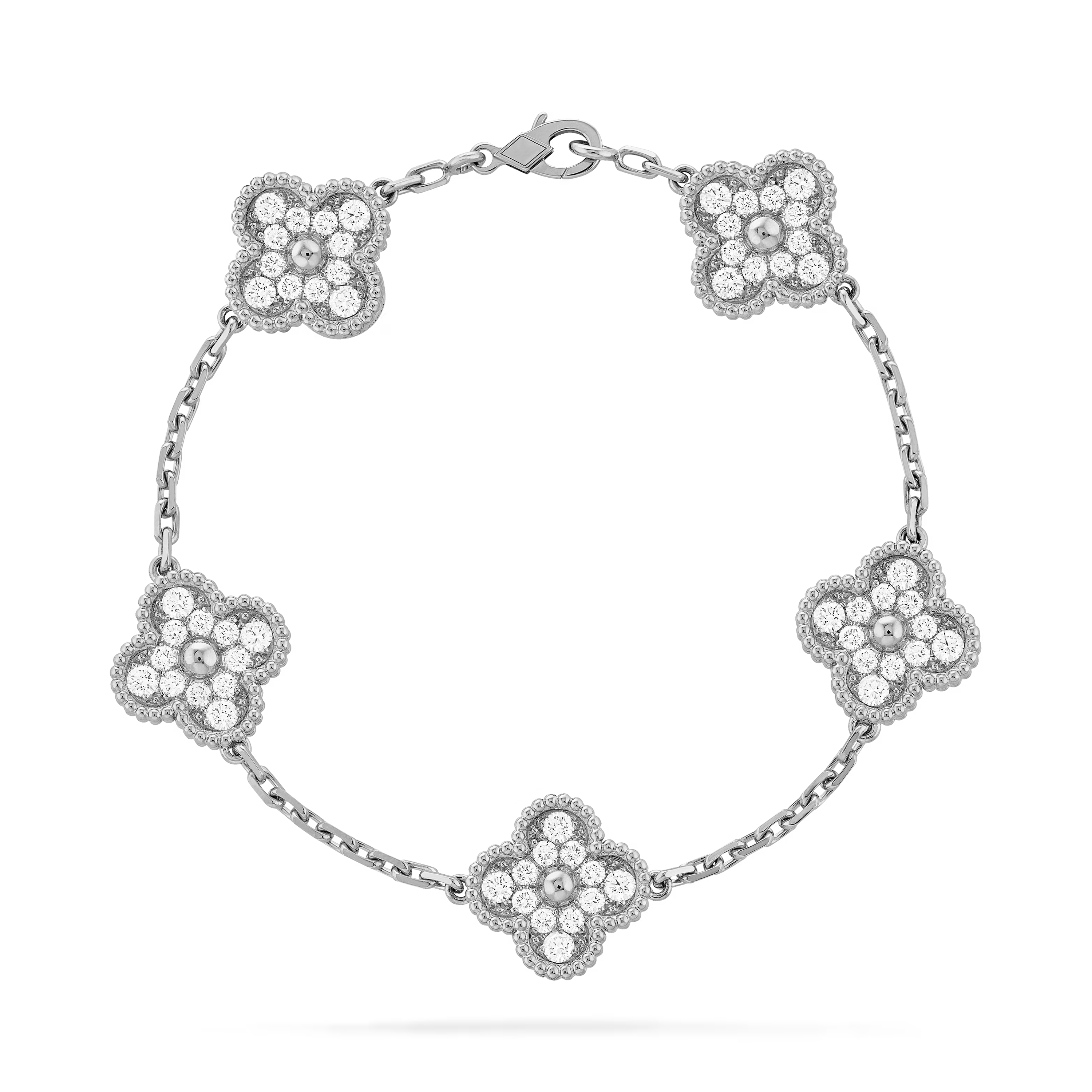Diamanté Clover Motif Bracelet