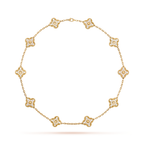 Diamanté Clover Motif Necklace