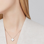 Mother-of-pearl Clover Motif Pendant