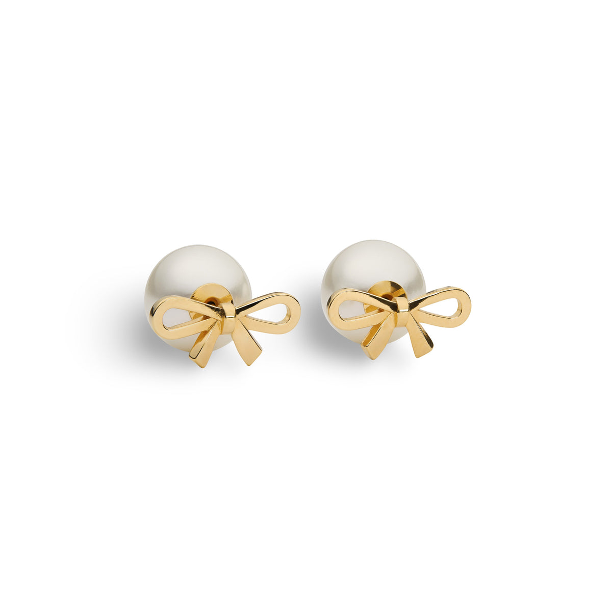 J'adore Bow Pearl Studs