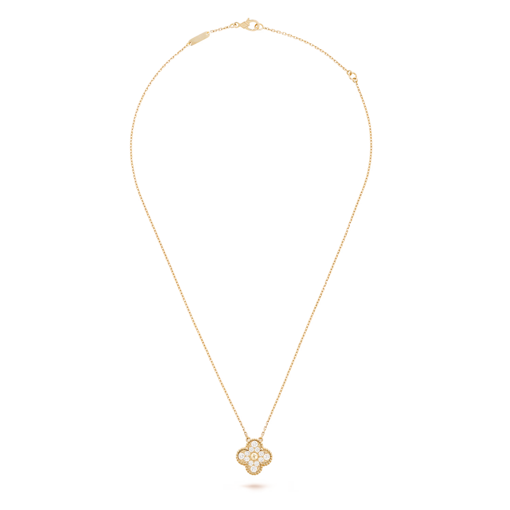 Diamanté Clover Motif Pendant