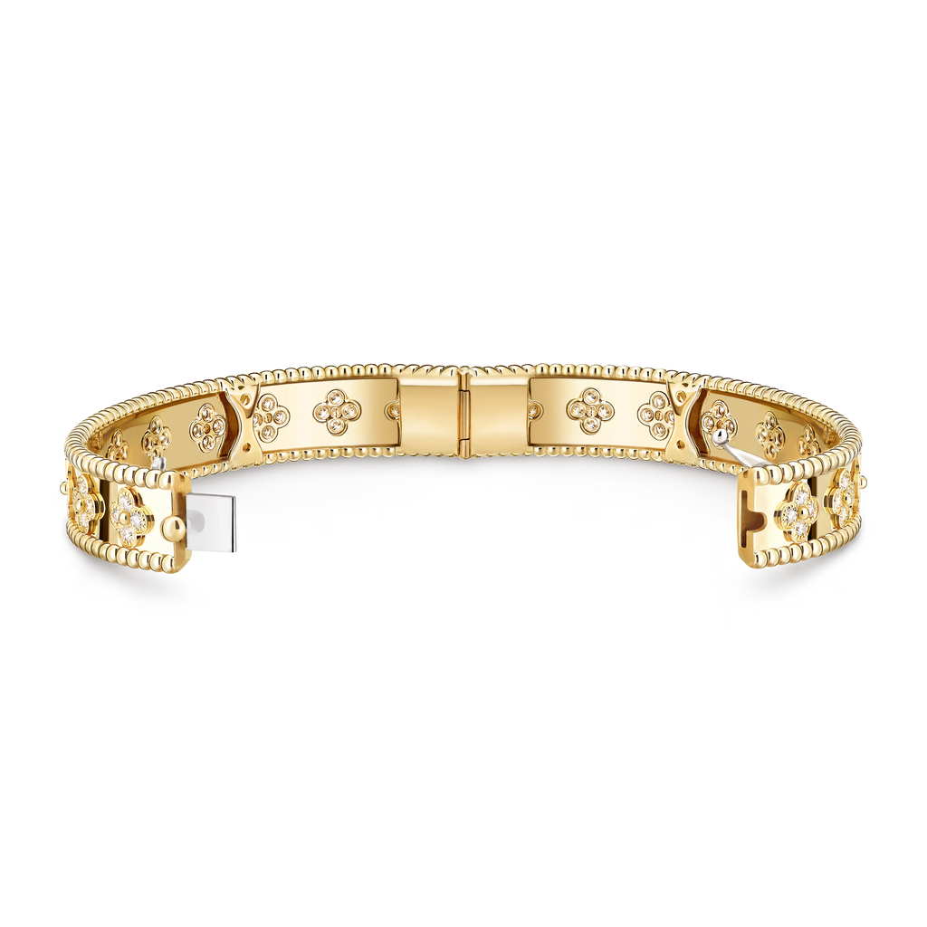 Beaded Clover Motif Bracelet