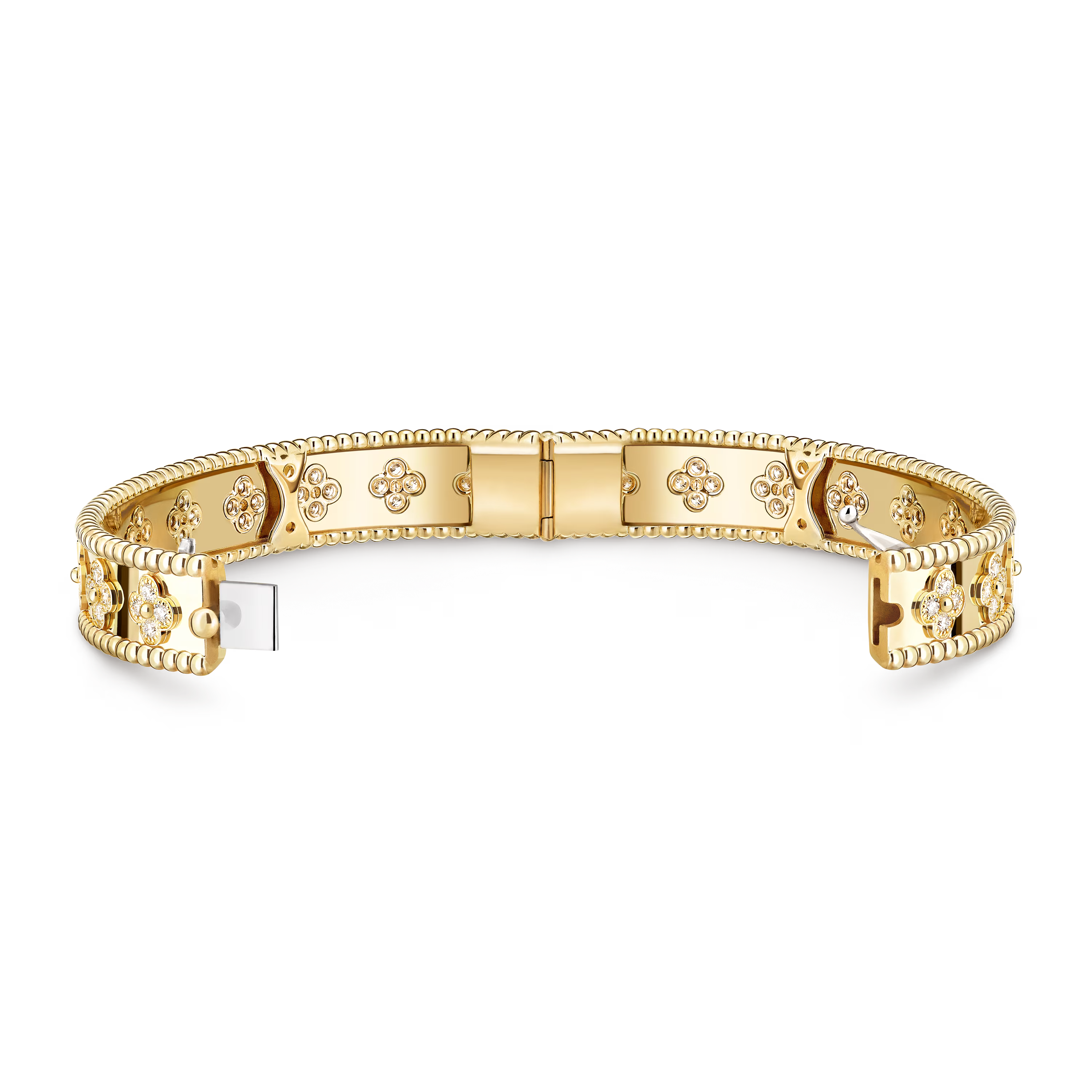 Beaded Clover Motif Bracelet