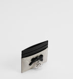 Noir and Ivory Two-Tone Darling Bow Card Holder