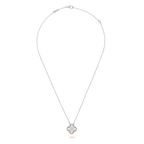 Diamanté Clover Motif Pendant