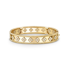 Beaded Clover Motif Bracelet