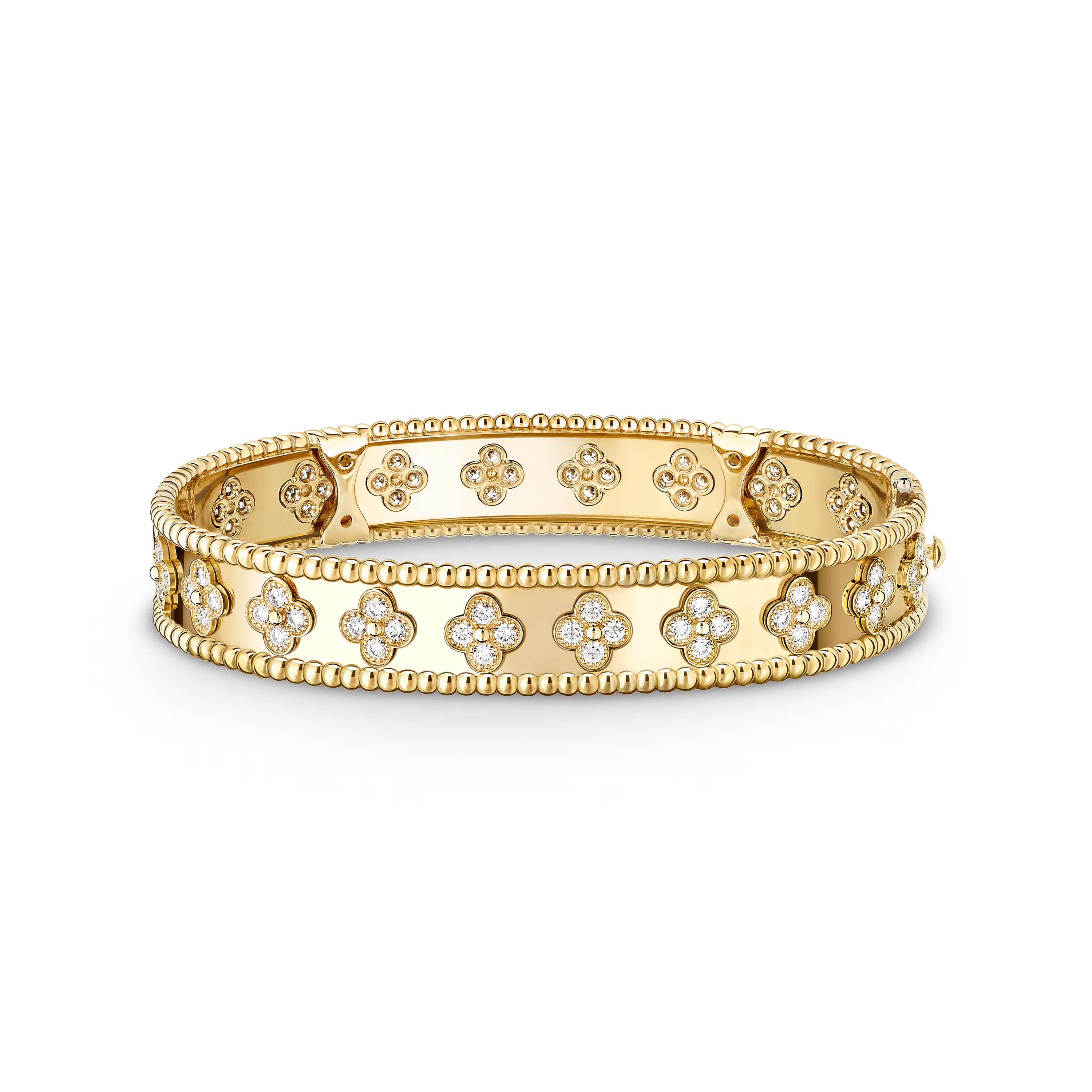 Beaded Clover Motif Bracelet