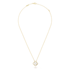 Mother-of-pearl Clover Motif Pendant