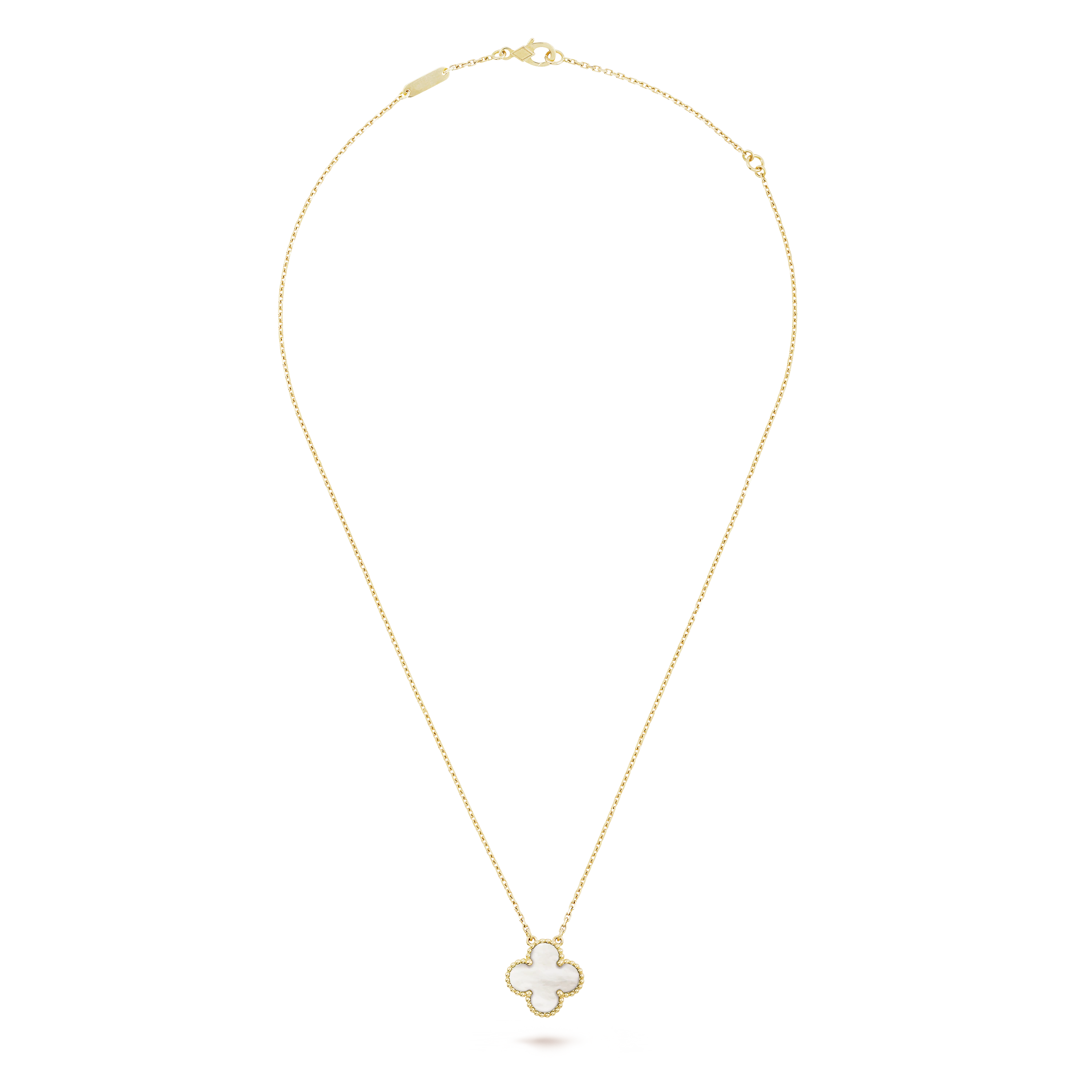 Mother-of-pearl Clover Motif Pendant