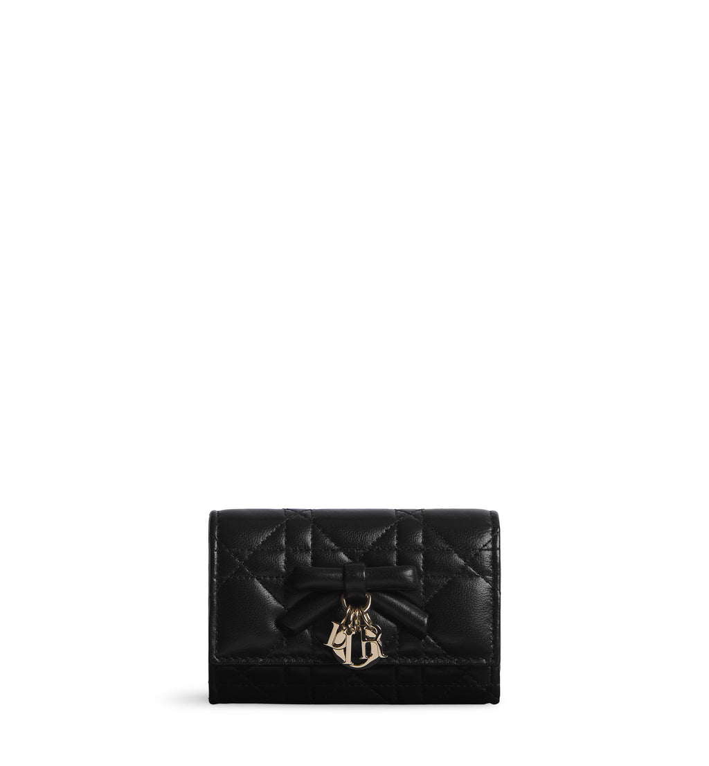 Parisian Noir Darling Bow Petite Wallet