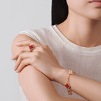 Carnelian & Lumière Clover Motif Bracelet