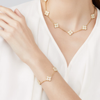 Diamanté Clover Motif Bracelet