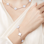 Mother-of-pearl Clover Motif Bracelet