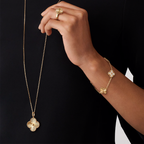 Lumière & Diamanté Clover Motif Bracelet