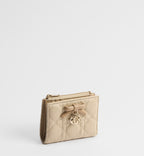 Tan and Caramel Two-Tone Darling Bow Wallet