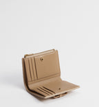 Tan and Caramel Two-Tone Darling Bow Wallet