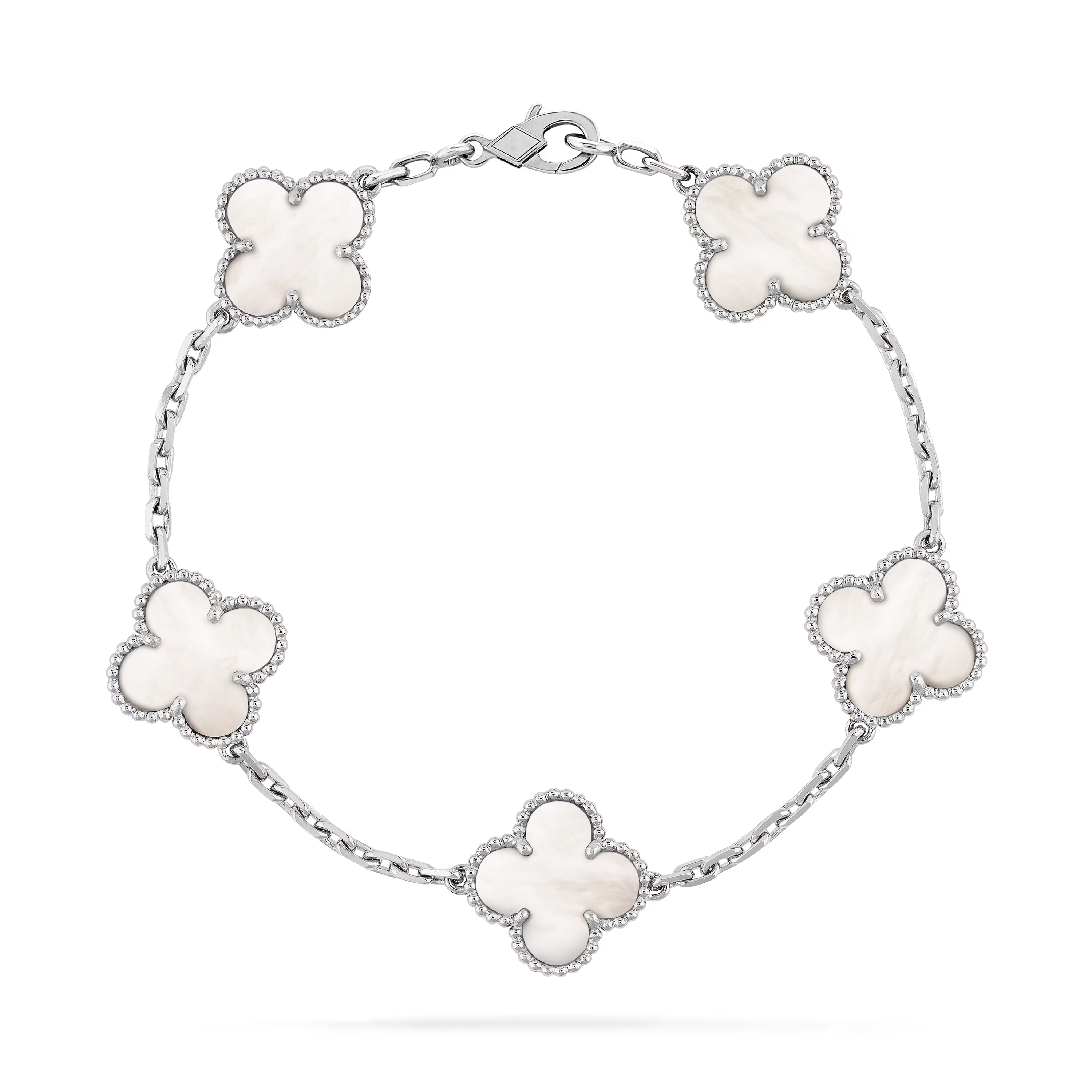 Mother-of-pearl Clover Motif Bracelet