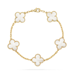 Mother-of-pearl Clover Motif Bracelet
