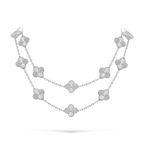Lumière Clover Motif Long Necklace
